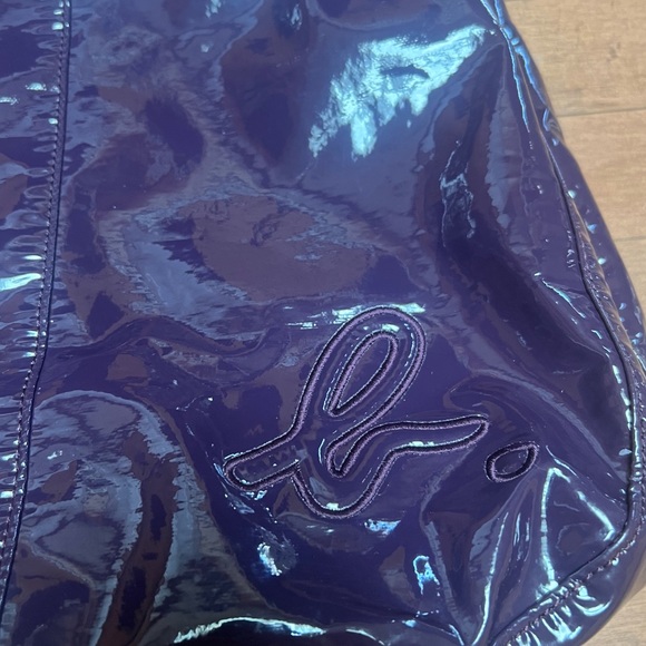 Agnes B vinyl hobo type bag - Picture 2 of 5